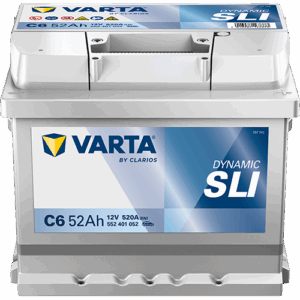 Batterie VARTA C6 Dynamic SLI 12V 52Ah 520A – Énergie fiable pour tous les jours