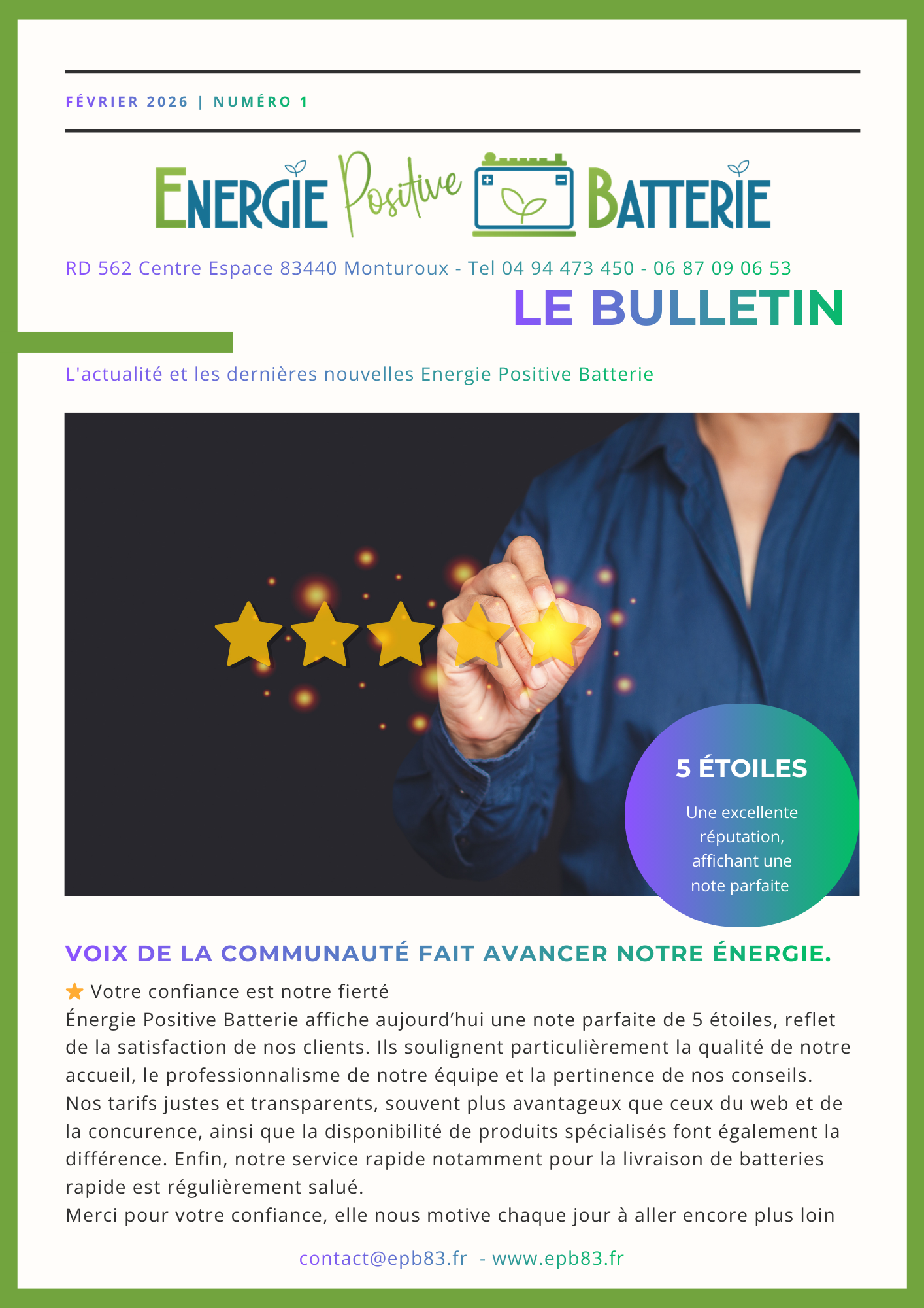 VOIX DE LA COMMUNAUTÉ FAIT AVANCER NOTRE ENERGIE (1)